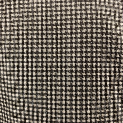 SALVATORE FERRAGAMO Size 38 Taupe Brown Checkered Cotton Velvet Notch Lapel Sport Coat