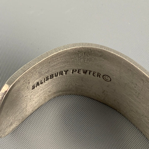 SALISBURY Silver Pewter March Cuff Bracelet