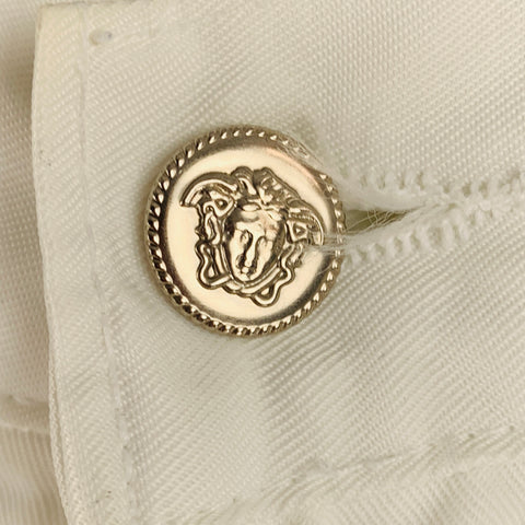 VERSACE JEANS COUTURE Size 30 White Denim 5 Pocket Jeans