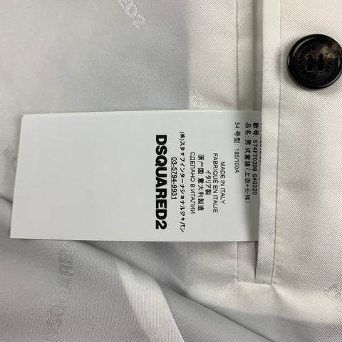DSQUARED2 Size 44 Black Wool Notch Lapel Sport Coat