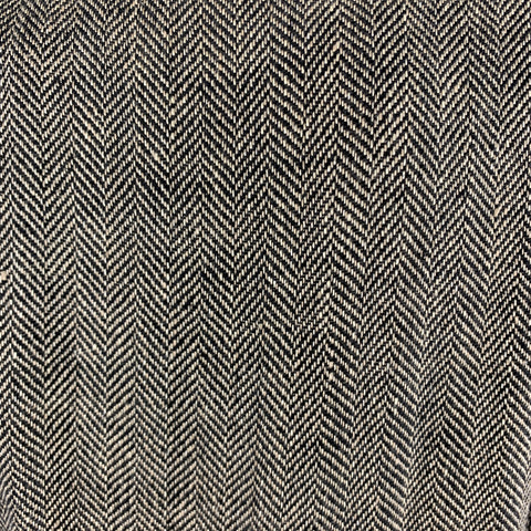 J CREW 38 R Black & Gold Herringbone Linen Ludlow Sport Coat
