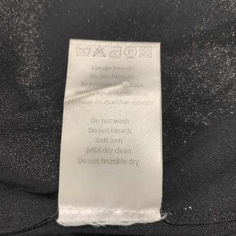 FAITH CONNEXION Size S Silver Metallic Silk Blend Tank Top