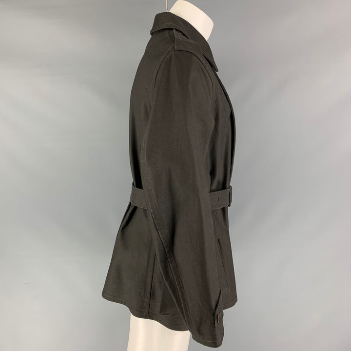 RRL by RALPH LAUREN Abrigo con cinturón de algodón verde oliva talla M