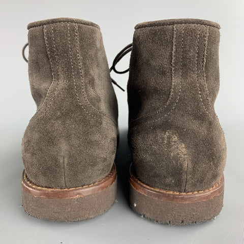 BROOKS BROTHERS Talla 9.5 Botines con cordones marrones