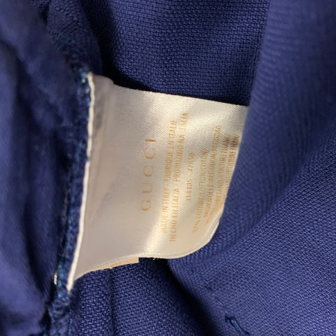 GUCCI Size 32 Navy Cuffed Casual Pants