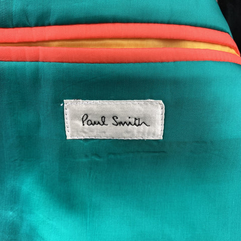 PAUL SMITH Size 44 Charcoal Wool Notch Lapel Suit