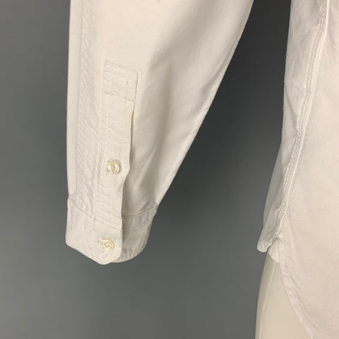 LEVI'S Size S White Cotton Button Up Long Sleeve Shirt