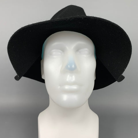MICHAEL STARS Chapeau Fedora en feutre de laine noir taille unique