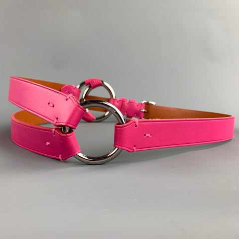 RALPH LAUREN Taille Taille M Ceinture en cuir rose