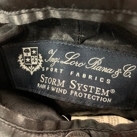 ARMANI COLLEZIONI Taille 42 Manteau en coton et laine à tête de clou gris noir