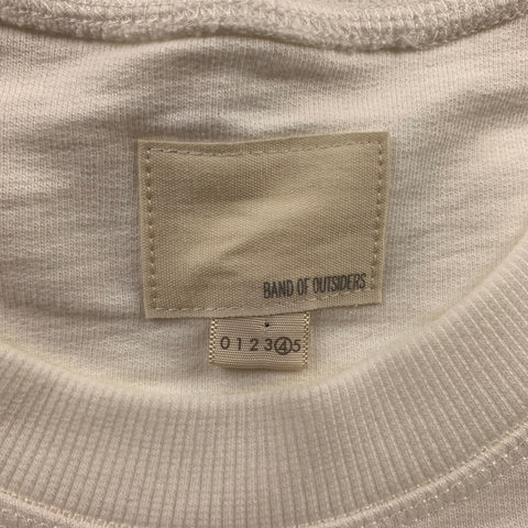 BAND OF OUTSIDERS Size L Cream Cotton Crew-Neck Sweatshirt