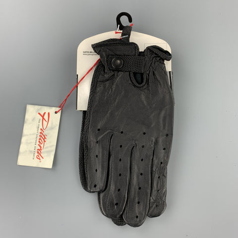 GATES Size S Black Perforated Deadstock Biker Gloves