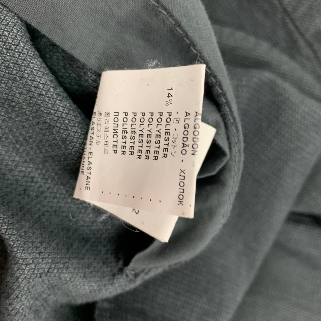 BARENA Taille XL Veste à poche plaquée en mélange de coton gris