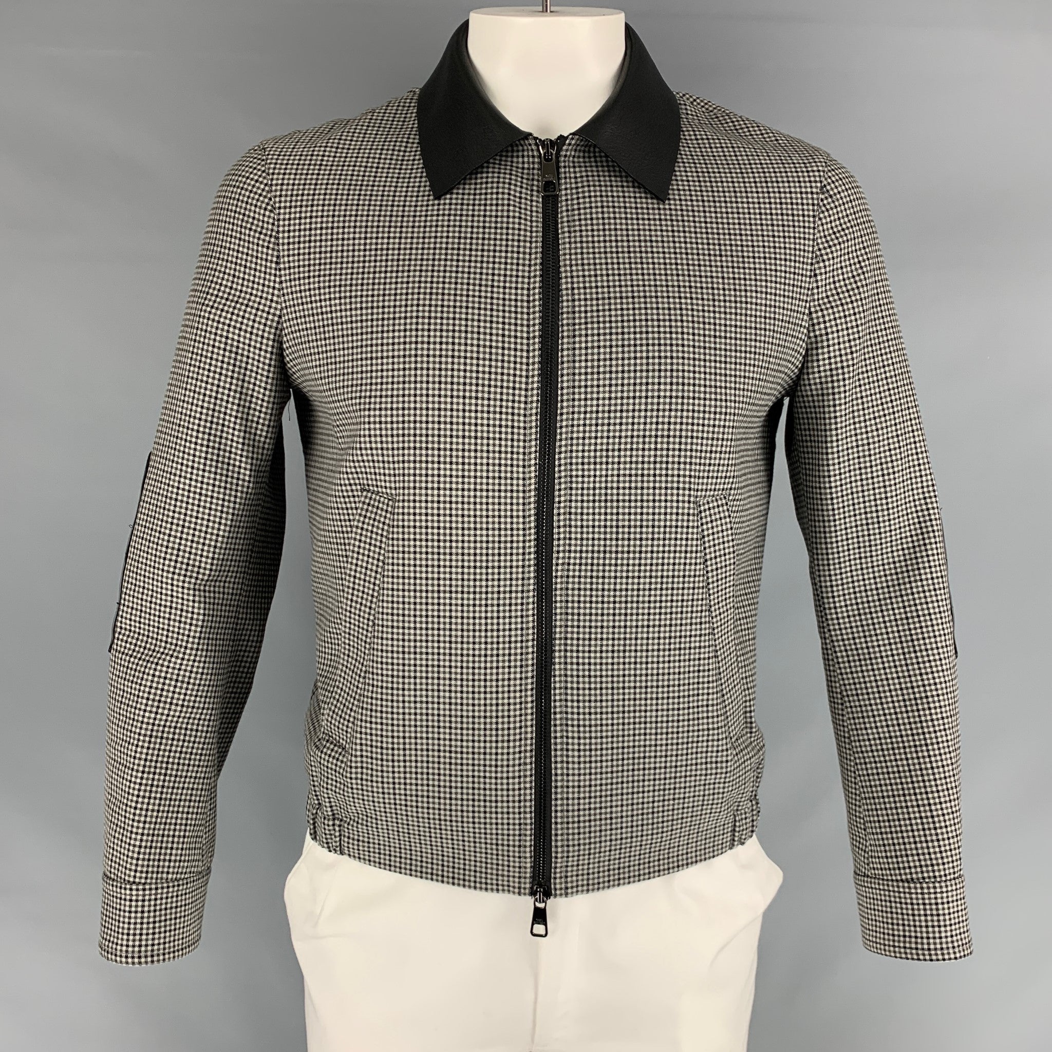 NEIL BARRETT Chest Size 42 Size 42 Grey Black Checkered Not Listed