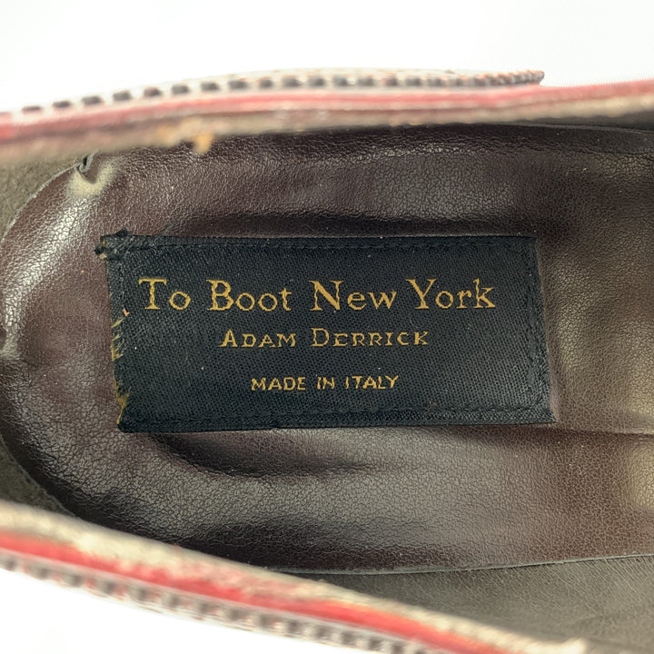TO BOOT NY Taille 13 Chaussures à lacets en cuir marron avec bout d'aile