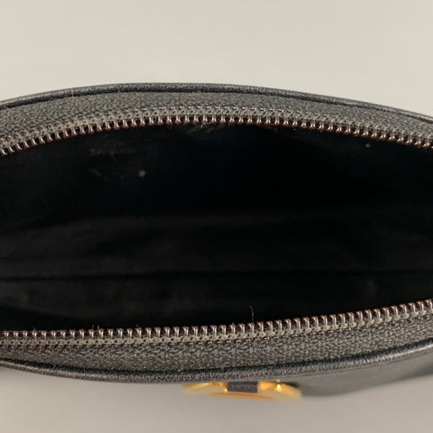 Vintage LANCEL Black Leather Coin Purse