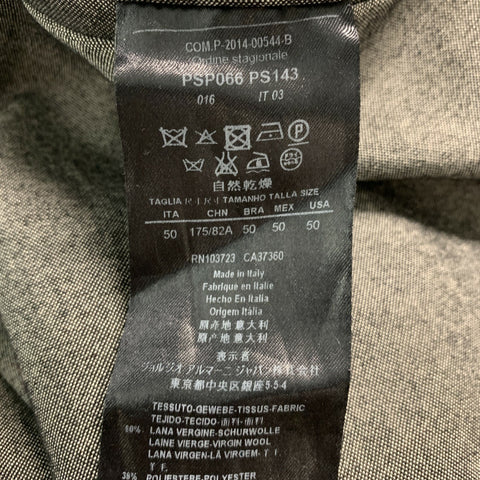 GIORGIO ARMANI Size 34 Grey Heather Wool Blend Zip Fly Dress Pants
