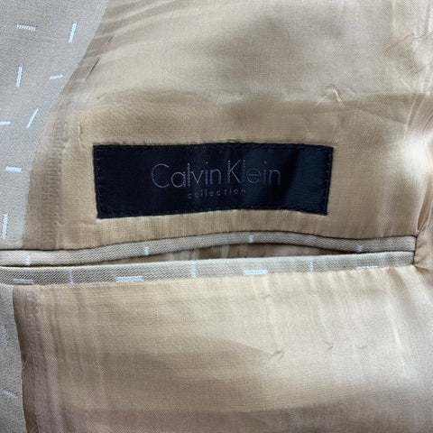 CALVIN KLEIN COLLECTION Taille 38 Manteau de sport en coton imprimé kaki