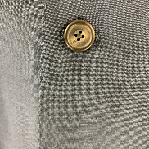 PAUL SMITH Size 44 Navy Wool Mohair Notch Lapel Suit