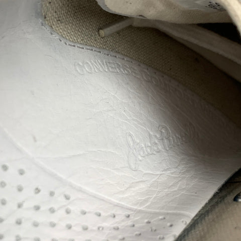 CONVERSE x Jack Purcell Size 8.5 White Perforated Leather Sneakers