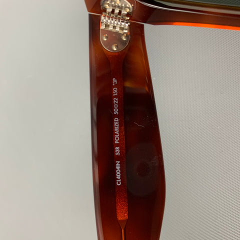 CELINE Brown Tortoise Shell Acetate Sunglasses