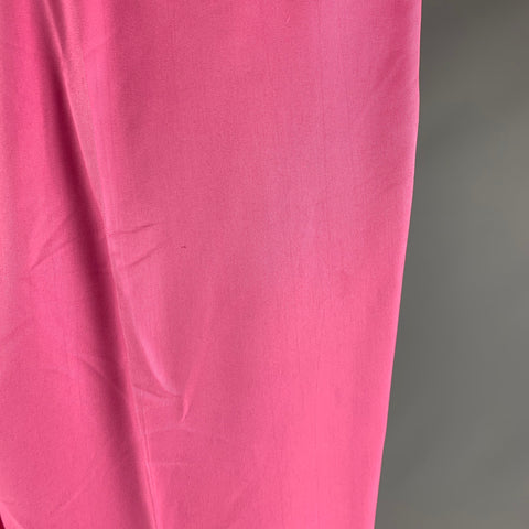RALPH LAUREN Size 36 Pink Silk Pleated Dress Pants