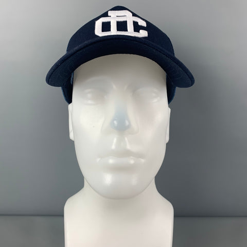 DSQUARED2 Navy Embroidered Canvas Trucker Hat