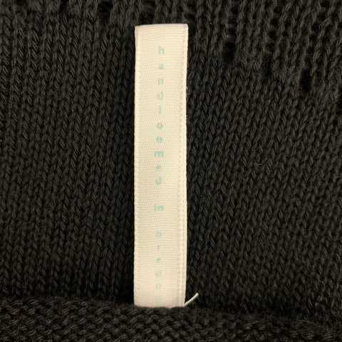 SOUCHI Size S Black Cotton Cashmere Cardigan
