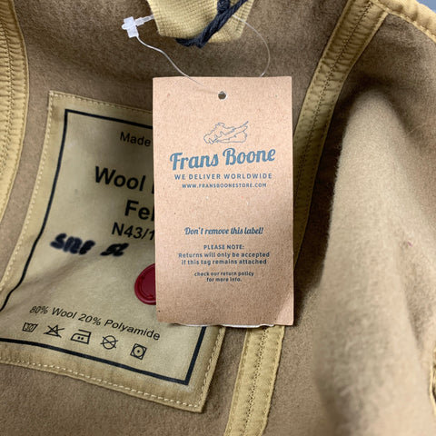 TEN C Size L Khaki Wool Polyamide Hood