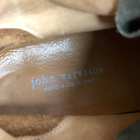 JOHN VARVATOS Talla 9.5 Botas convertidas en pantorrilla de ante marrón