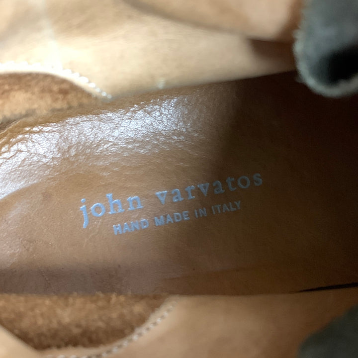 JOHN VARVATOS Size 9.5 Brown Suede Ankle Calf Convert Boots