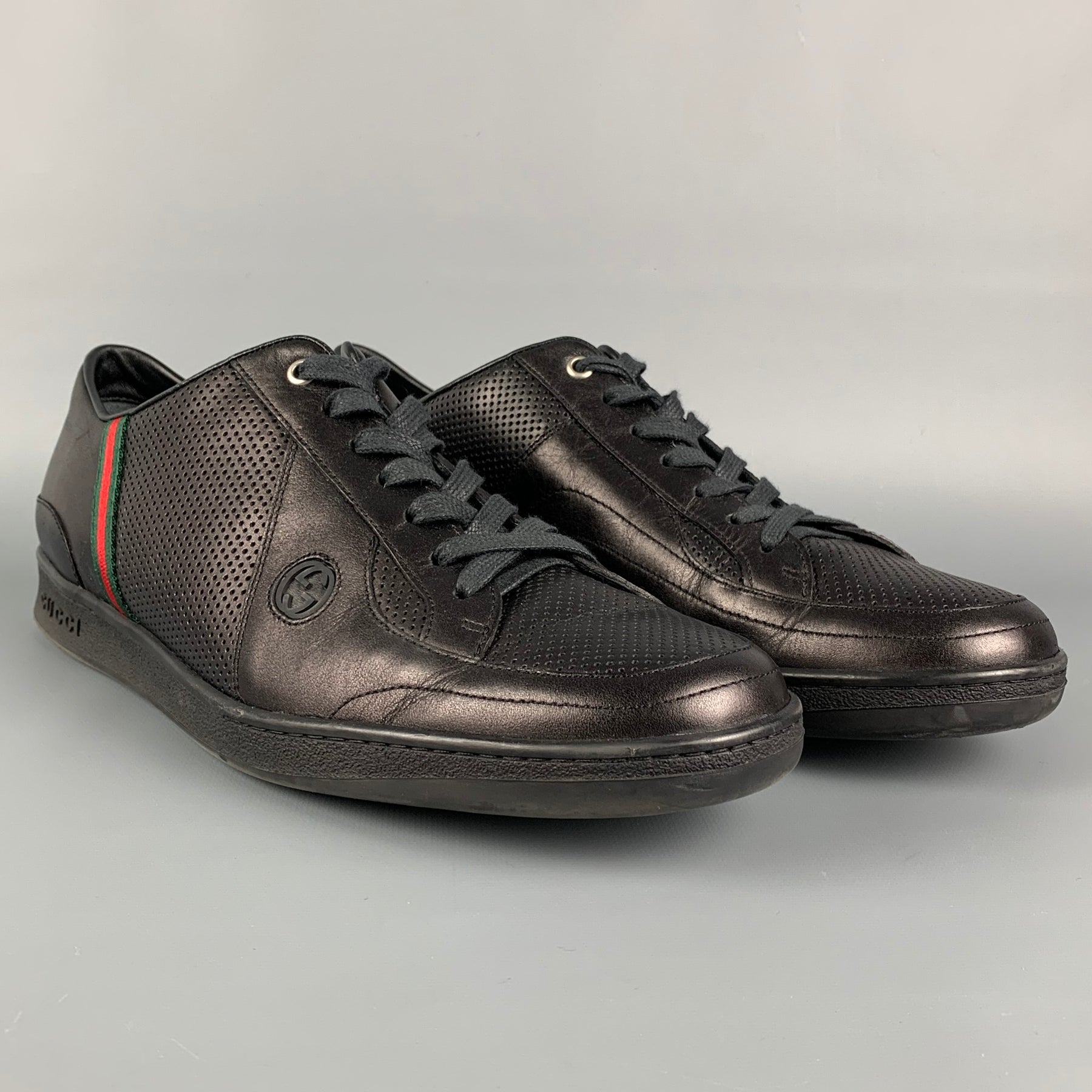 Gucci, US 12, black Screener low trainers Gucci Black size 12 US in Suede - 46414808 main image 4