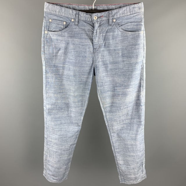 RALEIGH DENIM Graham Size 34 Indigo Cotton Zip Fly Jeans