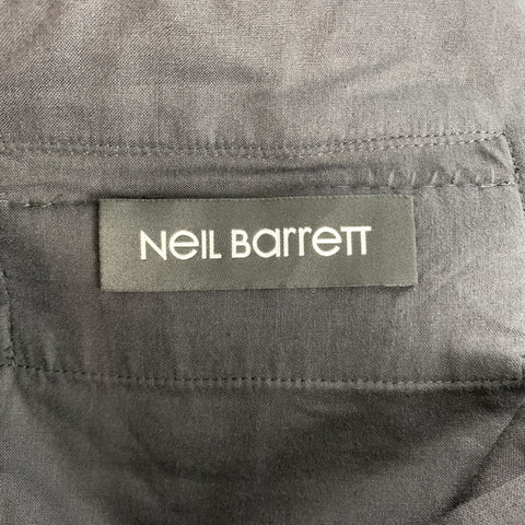 NEIL BARRETT Size 38 Charcoal Wool Blend Elastic Waistband Casual Pants