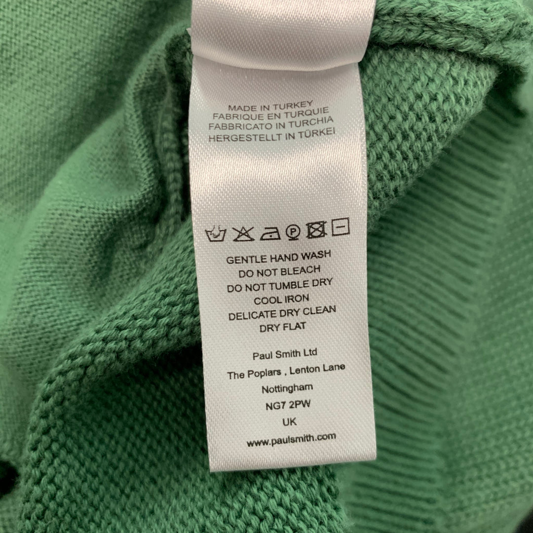 PS by PAUL SMITH Size M Green Cotton Crew Neck Pullover