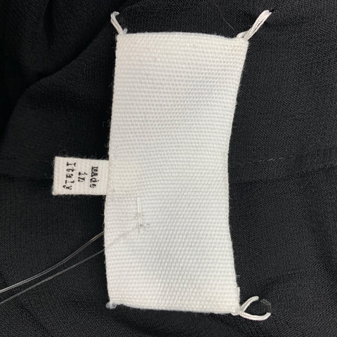 MAISON MARGIELA FW 2019 Size 32 Black Viscose Deconstructed Lapel Casual Pants