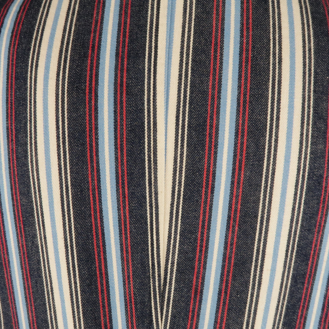 The Stylist Japan Size XS Red White & Blue Stripe Cotton Notch Lapel Sport Coat