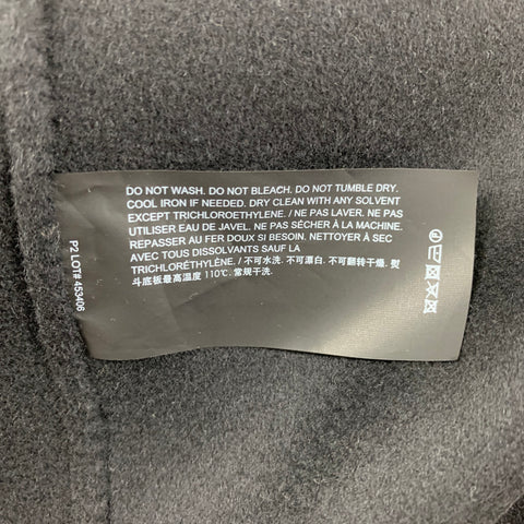 THEORY Size M Black Cashmere Wool Double Breasted Coat