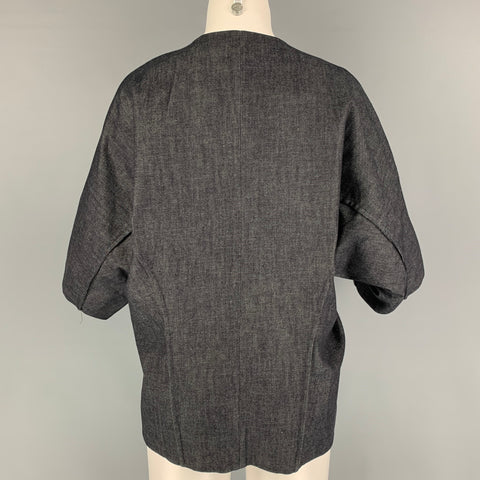 MARNI Size 0 Indigo Cotton Dolman Sleeve Jacket