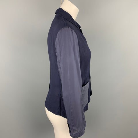 COMME des GARCONS TRICOT Taille S Veste Laine Cupro Marine