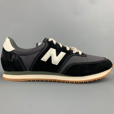 JUNYA WATANABE x NEW BALANCE Size 11 Black Mixed Materials Nylon Lace Up Sneakers