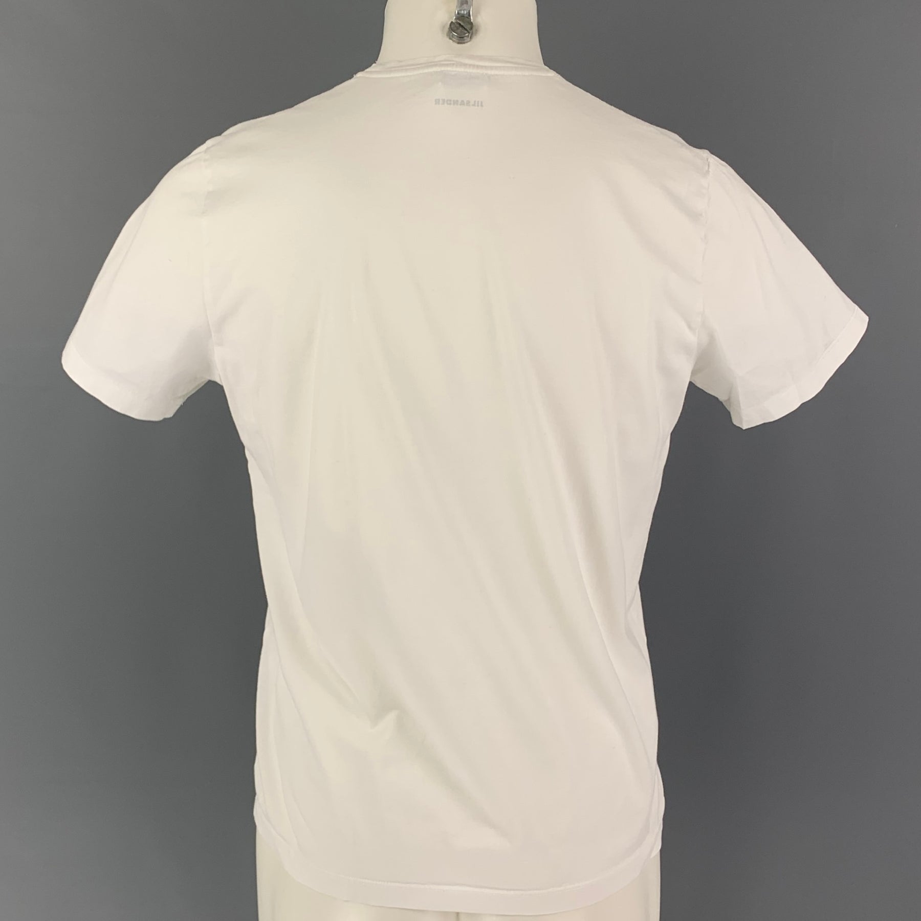 【送料&関税込】Jil Sander White Cotton Short-sleeved Sweats Jil Sander - Short-sleeve cotton sweatshirt Jil Sander
