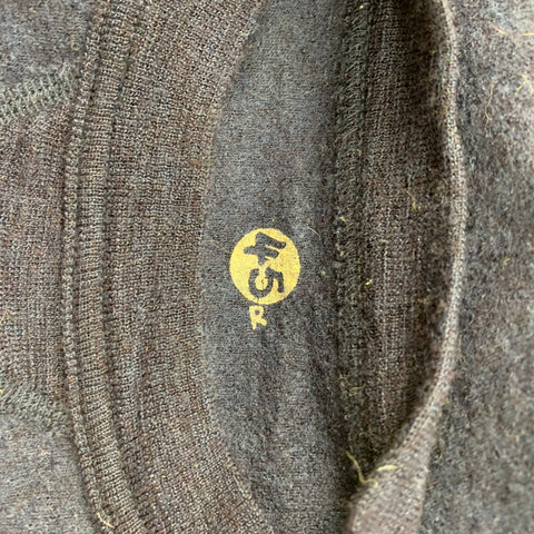 45rpm Size M Navy Knitted Wool Crew-Neck Pullover