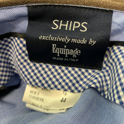 SHIPS Taille 28 Pantalon habillé brun à devant plat