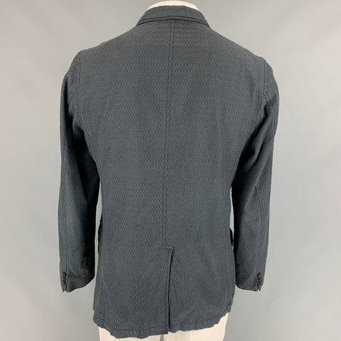ENGINEERED GARMENTS Size XL Charcoal Rhombus Cotton Sport Coat