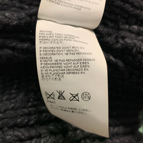 MAISON MARTIN MARGIELA Taille M Pull Laine Polyamide Gris Noir