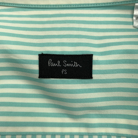 PS by PAUL SMITH Size S Green Purple & White Striped Cotton  Shirt