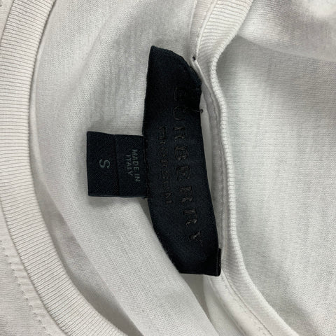 BURBERRY PRORSUM Spring 2015 Size S Green White A History Of English Tailoring Cotton T-shirt