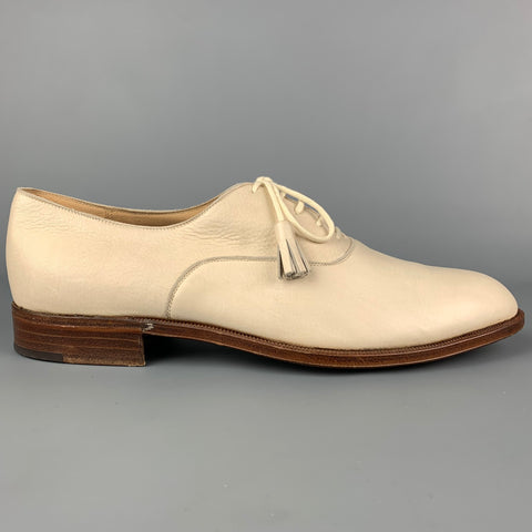 WILSON et DEAN pour WILKES BASHFORD Taille 9 Chaussures à lacets en cuir crème
