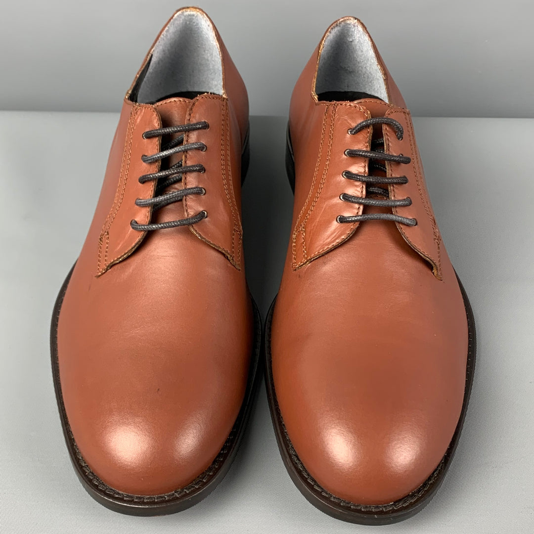 BRUNO MAGLI Size 10 Brown Leather Lace Up Shoes – Sui  display picture 3